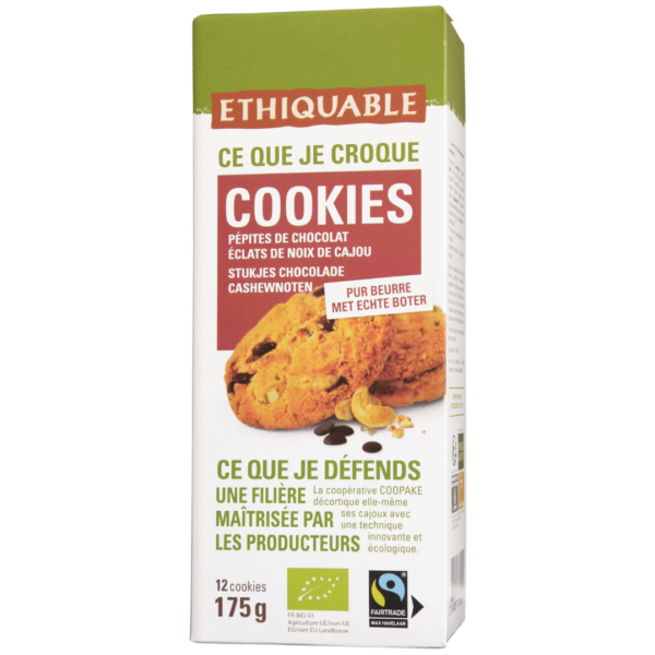 Doosje Cookies met stukjes chocolade en cashewnoten